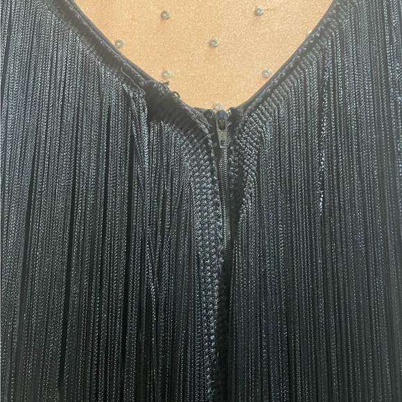 VTG black Flapper fringe dance costume - Picture 8 of 11